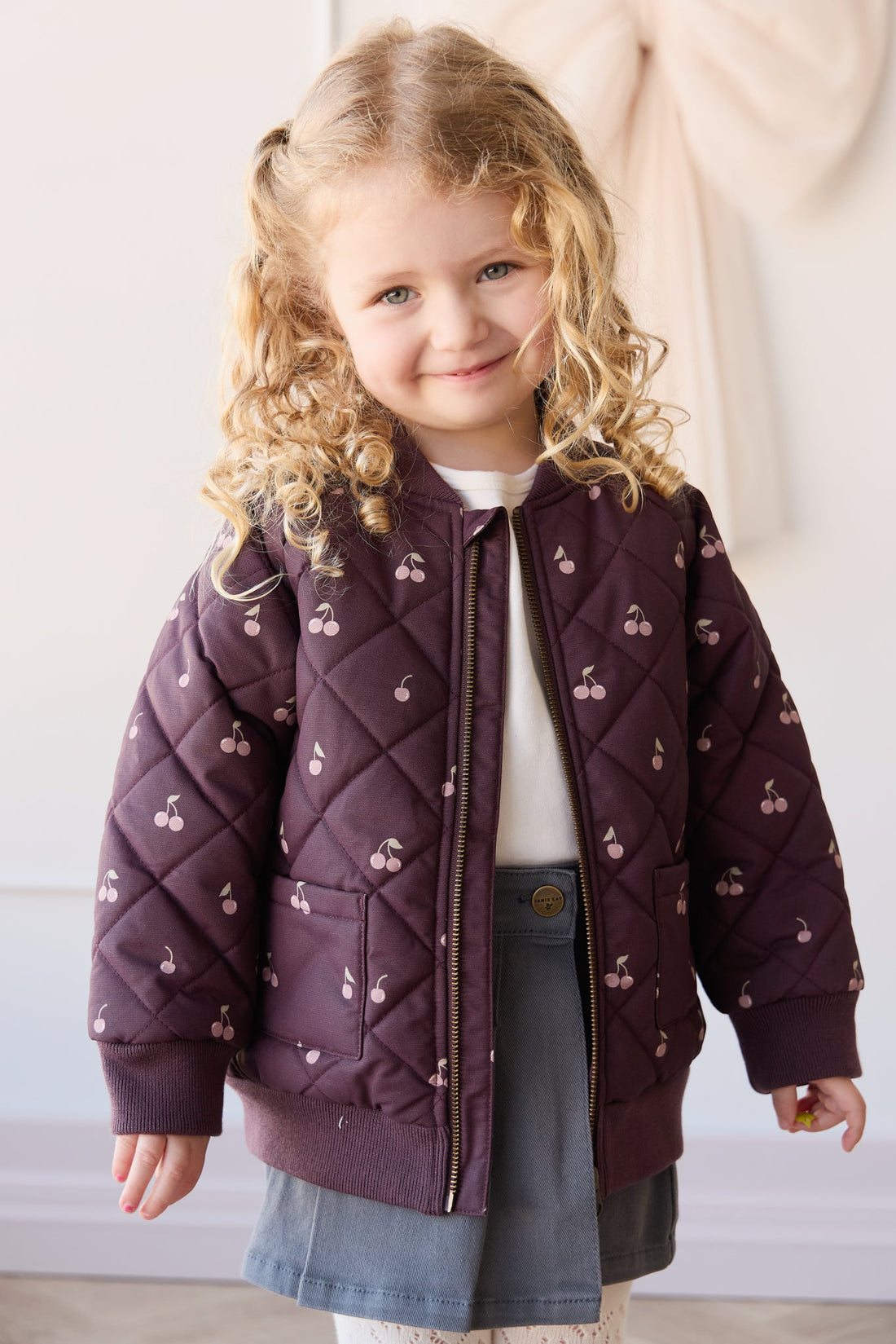 Cammy Jacket - Cherry Love Lava Childrens Jacket from Jamie Kay Australia