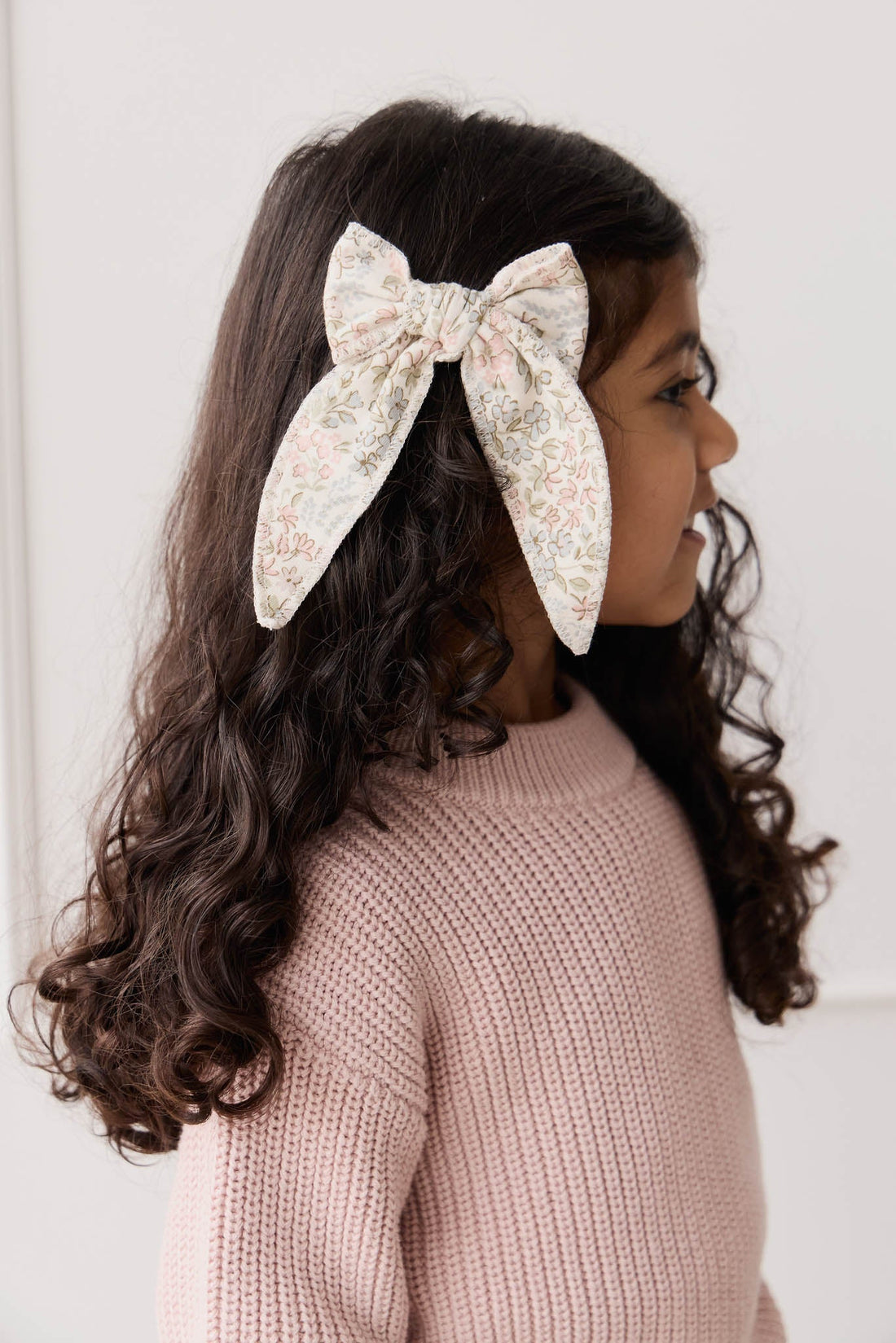 Organic Cotton Bow - April Glacier Childrens Bow from Jamie Kay Australia