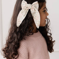 Organic Cotton Bow - April Glacier Childrens Bow from Jamie Kay Australia