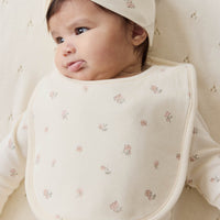 Organic Cotton Bib - Meredith Egret Childrens Bib from Jamie Kay Australia