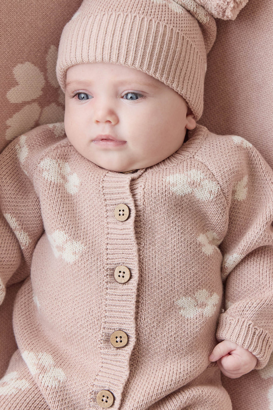 Camille Onepiece - Frankie Knit Rose Childrens Onepiece from Jamie Kay Australia