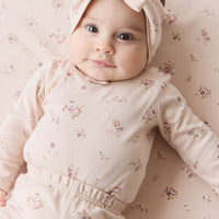 Organic Cotton Headband - Petite Fleur Soft Peony Childrens Headband from Jamie Kay Australia