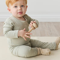 Organic Cotton Everyday Legging - Fresh Apples Abbey Stone Childrens Legging from Jamie Kay Australia