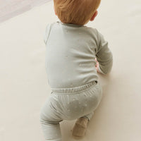 Organic Cotton Fernley Bodysuit - Fresh Apples Abbey Stone Childrens Bodysuit from Jamie Kay Australia