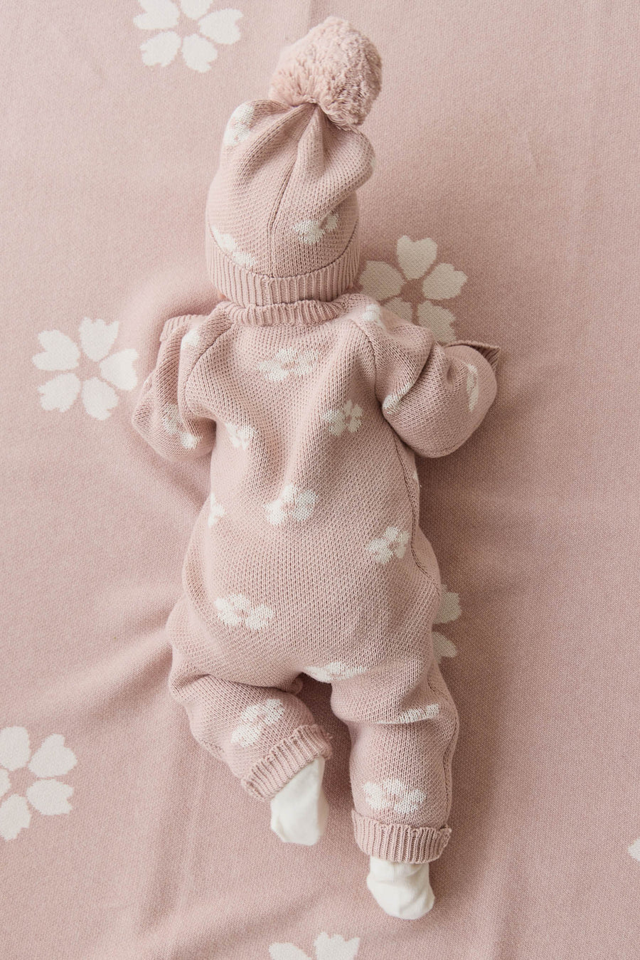 Juliette Blanket - Frankie Knit Rose Childrens Blanket from Jamie Kay Australia