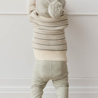 Organic Cotton Everyday Legging - Fresh Apples Abbey Stone Childrens Legging from Jamie Kay Australia