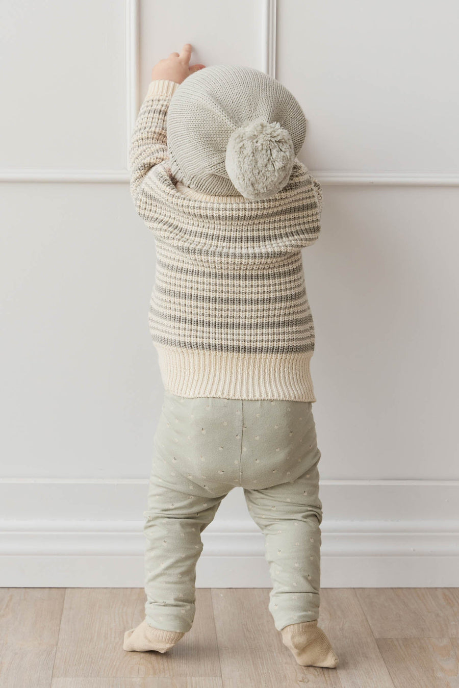 Organic Cotton Everyday Legging - Fresh Apples Abbey Stone Childrens Legging from Jamie Kay Australia