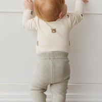 Organic Cotton Fernley Bodysuit - Bobbie Bear Tofu Childrens Bodysuit from Jamie Kay Australia