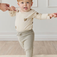 Organic Cotton Fernley Bodysuit - Bobbie Bear Tofu Childrens Bodysuit from Jamie Kay Australia