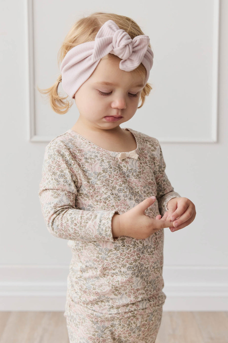 Organic Cotton Modal Lilian Headband - Violet Tint Childrens Headband from Jamie Kay Australia