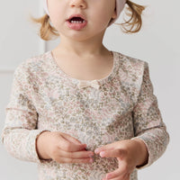 Organic Cotton Long Sleeve Top - April Glacier Childrens Top from Jamie Kay Australia