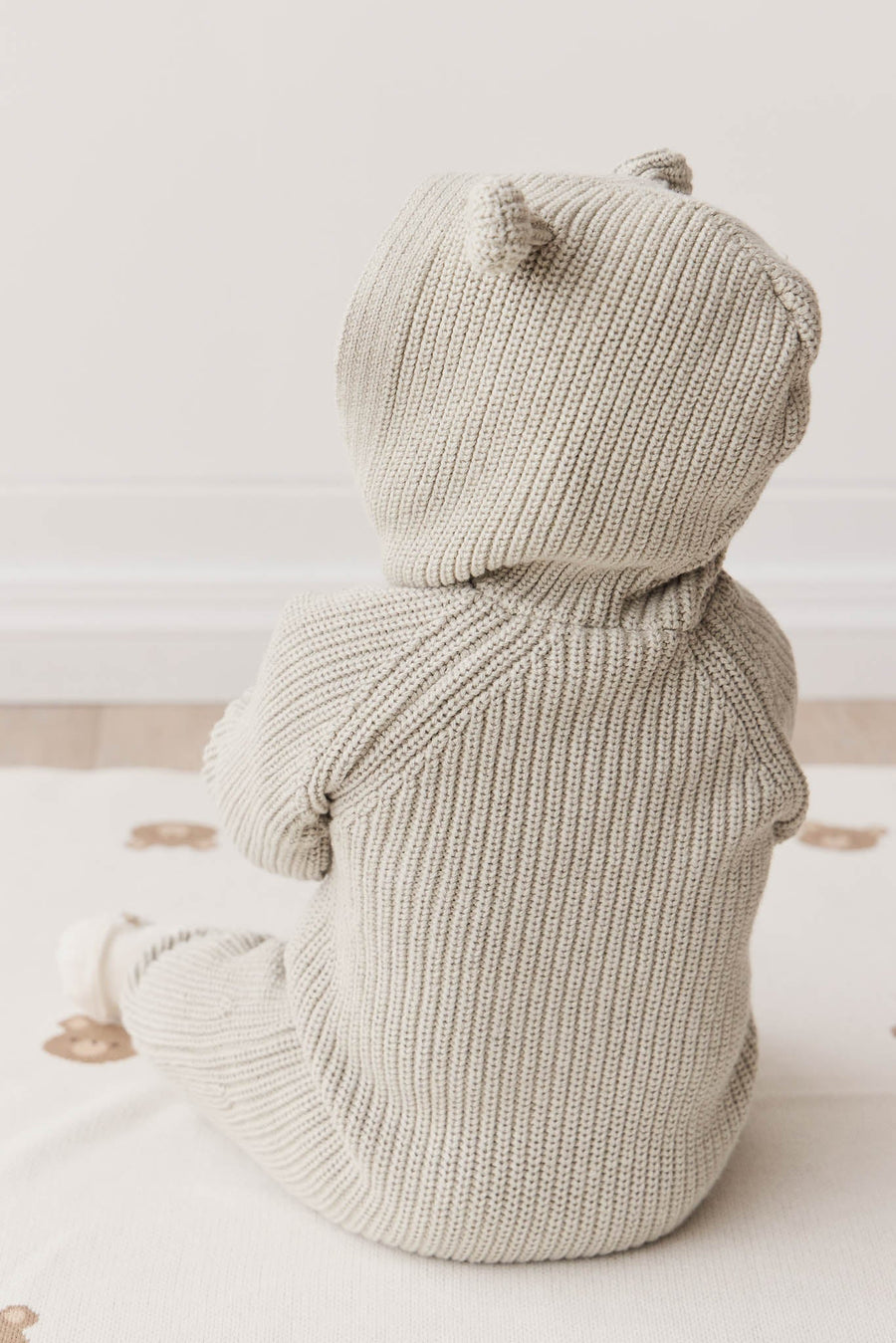 Bear Knit Onepiece - Moss Marle Childrens Onepiece from Jamie Kay Australia