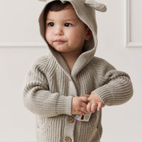 OG Bear Knit - Moss Marle Childrens Cardigan from Jamie Kay Australia