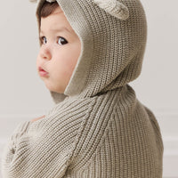 OG Bear Knit - Moss Marle Childrens Cardigan from Jamie Kay Australia