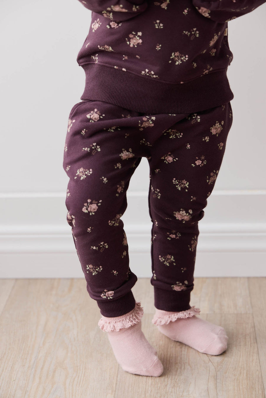 Organic Cotton Morgan Track Pant - Petite Fleur Childrens Pant from Jamie Kay Australia