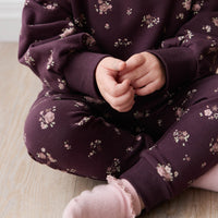 Organic Cotton Morgan Track Pant - Petite Fleur Childrens Pant from Jamie Kay Australia