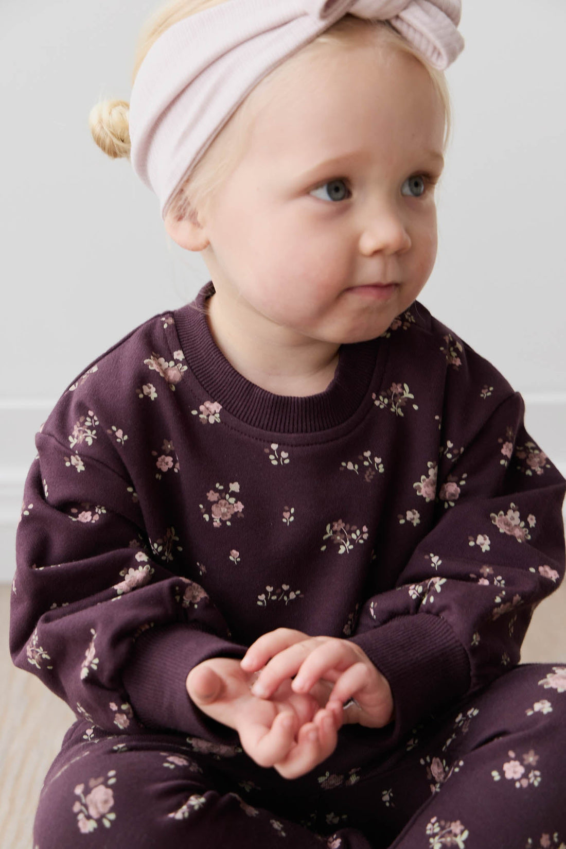 Organic Cotton Penny Sweat - Petite Fleur Childrens Sweatshirting from Jamie Kay Australia