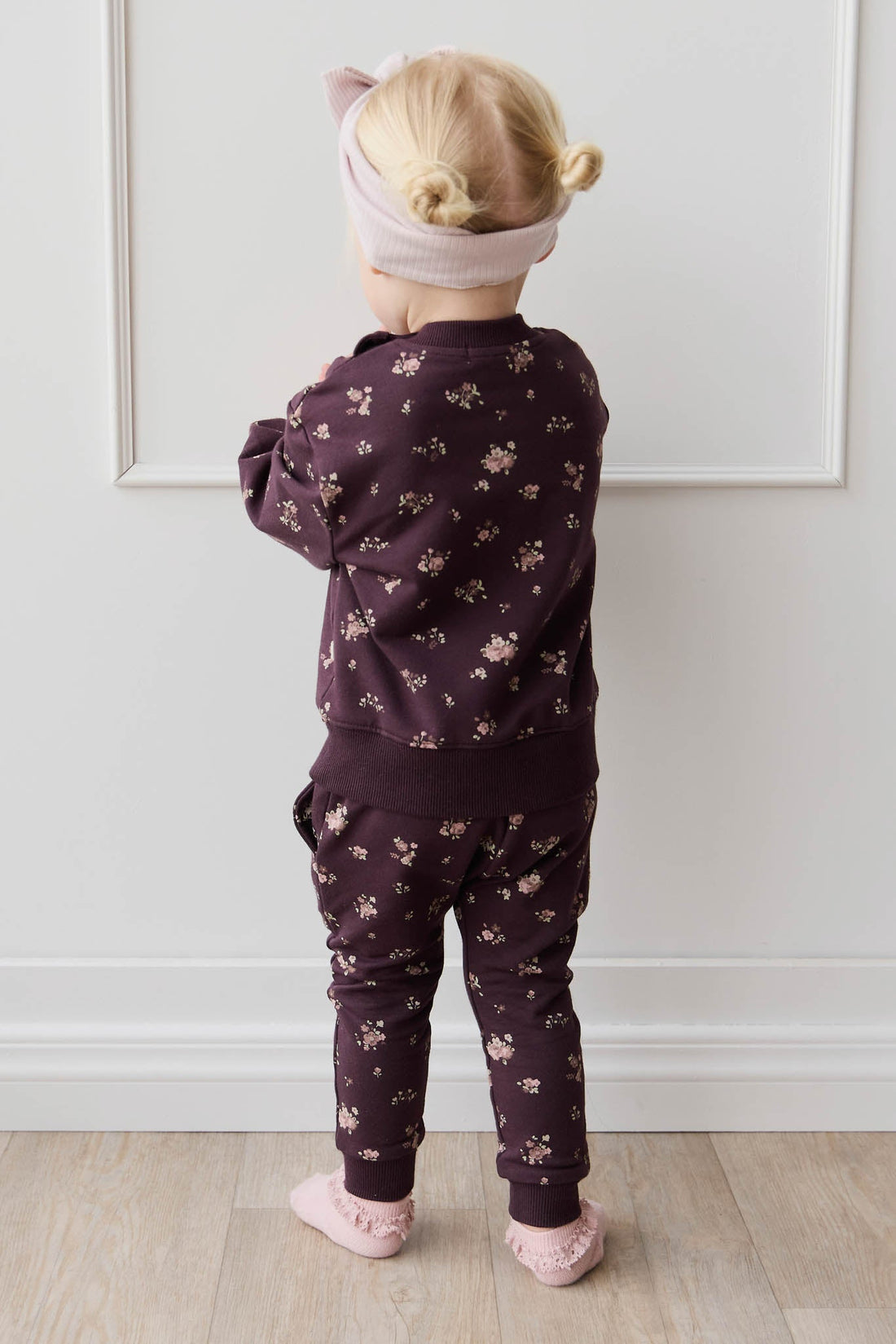 Organic Cotton Morgan Track Pant - Petite Fleur Childrens Pant from Jamie Kay Australia