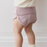 Organic Cotton Ivy Shortie - Heather Haze Childrens Short from Jamie Kay Australia