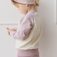 Organic Cotton Ivy Shortie - Heather Haze Childrens Short from Jamie Kay Australia