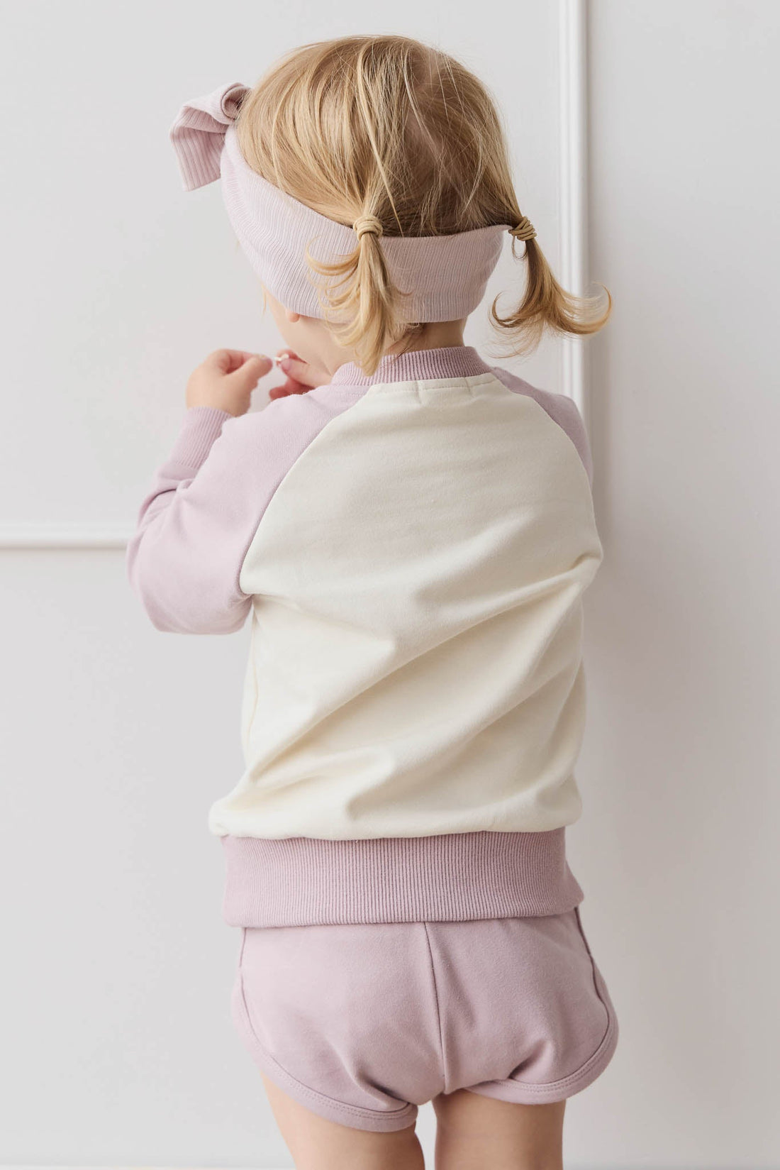 Organic Cotton Ivy Shortie - Heather Haze Childrens Short from Jamie Kay Australia