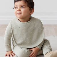 Organic Cotton Bib - Fresh Apples Abbey Stone Childrens Bib from Jamie Kay Australia