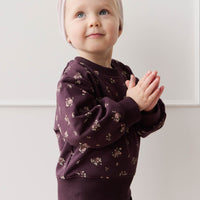 Organic Cotton Penny Sweat - Petite Fleur Childrens Sweatshirting from Jamie Kay Australia