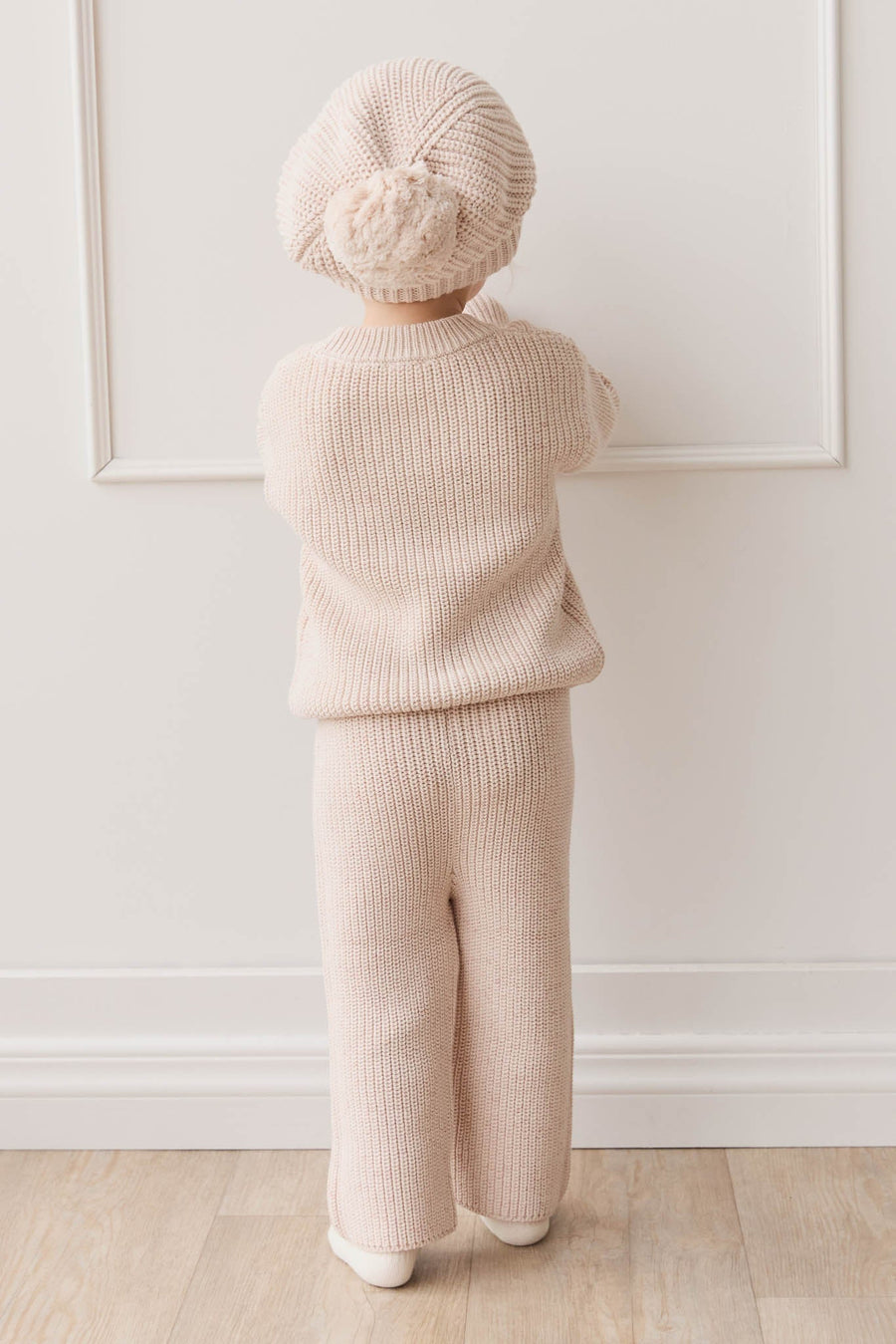 OG Morgan Knit Pant - Blushed Fleck Childrens Pant from Jamie Kay Australia