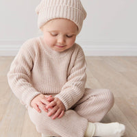 OG Morgan Knit Pant - Blushed Fleck Childrens Pant from Jamie Kay Australia