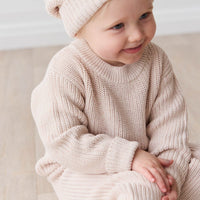 Aurelie Beanie - Blushed Fleck Childrens Beanie from Jamie Kay Australia