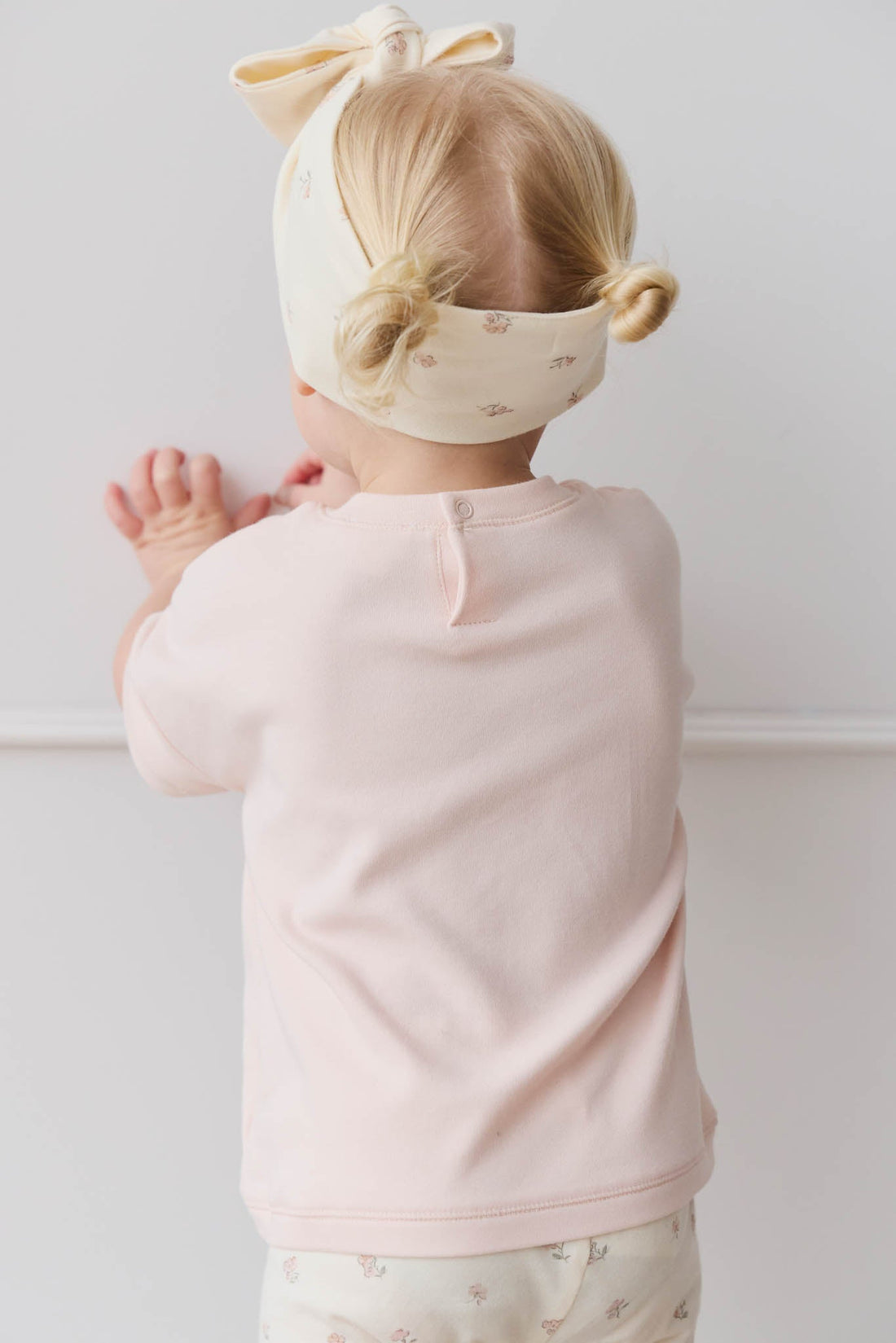 Organic Cotton Headband - Meredith Egret Childrens Headband from Jamie Kay Australia