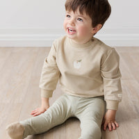 Organic Cotton Everyday Legging - Fresh Apples Abbey Stone Childrens Legging from Jamie Kay Australia