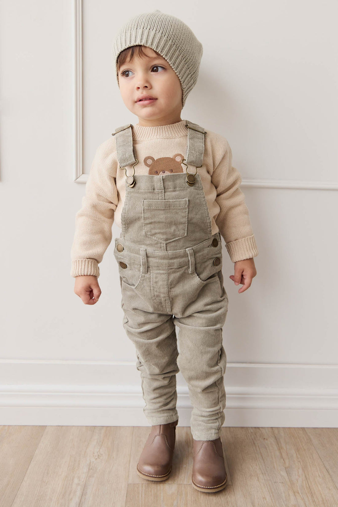 Jordie Cord Overall - Moss Childrens Overall from Jamie Kay Australia