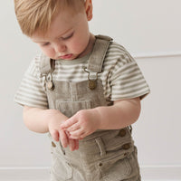 Chase Short Cord Overall - Moss Childrens Overall from Jamie Kay Australia