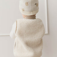 Ethan Hat - Jacquard Fresh Apple Tofu Childrens Hat from Jamie Kay Australia