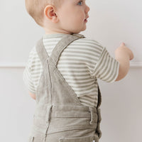 Chase Short Cord Overall - Moss Childrens Overall from Jamie Kay Australia