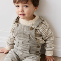 Leon Jumper - Harvest Stripe Moss/Cassava Childrens Jumper from Jamie Kay Australia