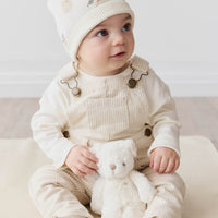 Jordie Overall - Fine Stripe Biscuit/Cloud Childrens Overall from Jamie Kay Australia