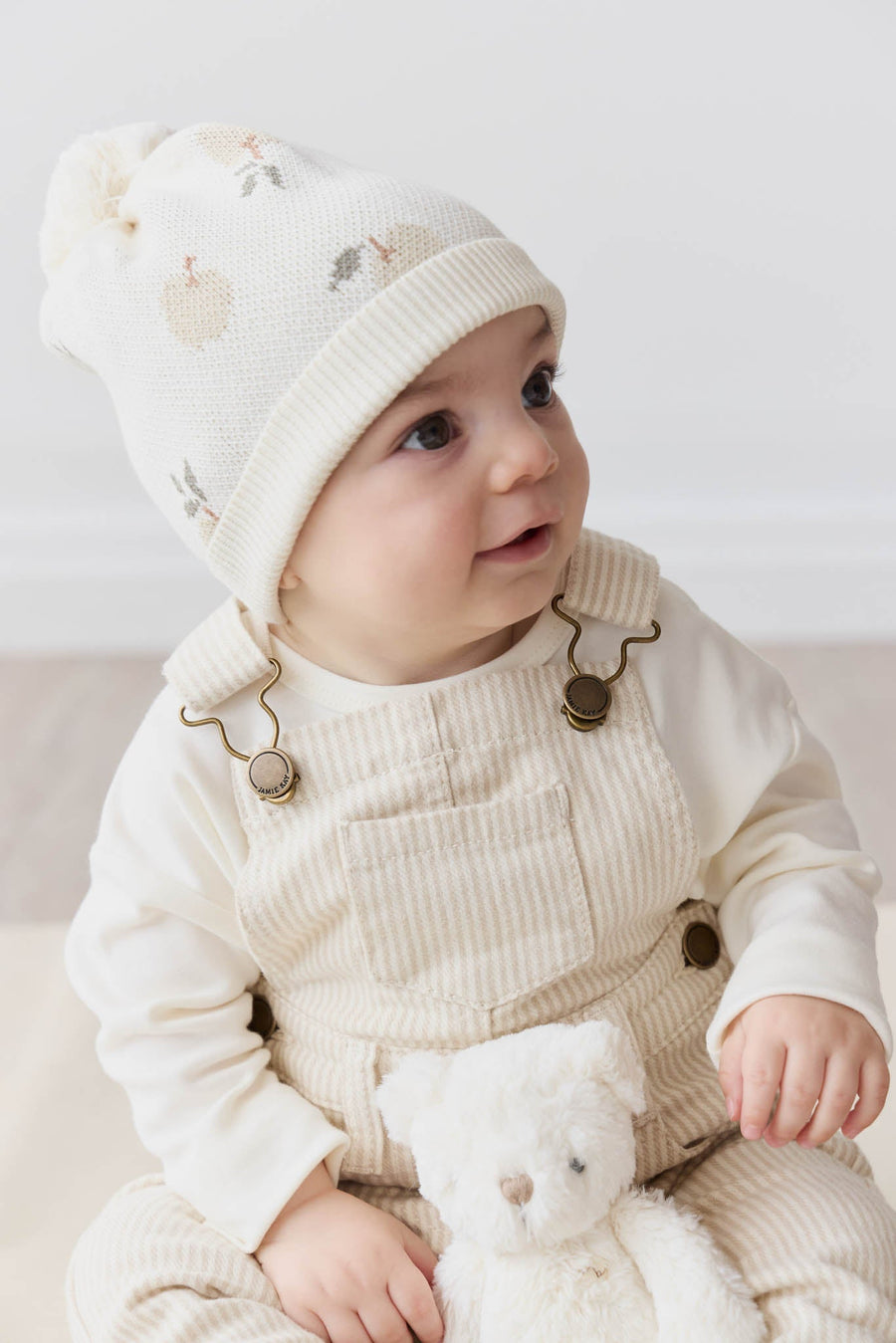 Ethan Hat - Jacquard Fresh Apple Tofu Childrens Hat from Jamie Kay Australia