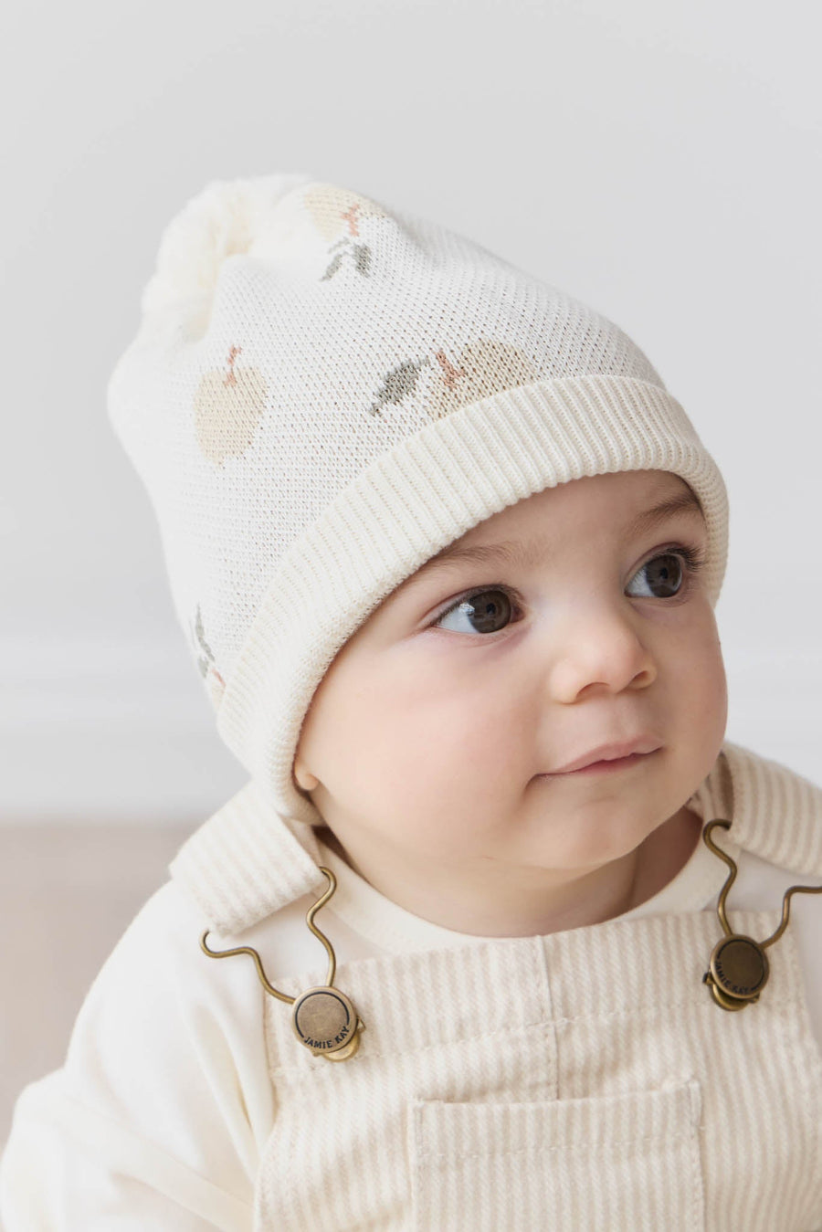 Ethan Hat - Jacquard Fresh Apple Tofu Childrens Hat from Jamie Kay Australia