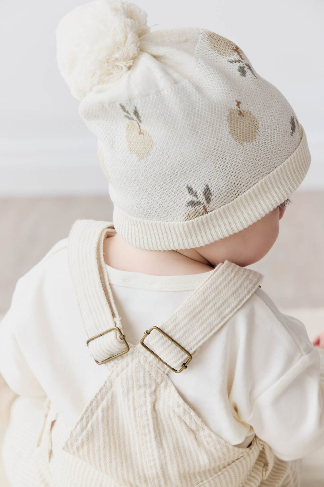 Ethan Hat - Jacquard Fresh Apple Tofu Childrens Hat from Jamie Kay Australia