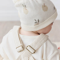 Ethan Hat - Jacquard Fresh Apple Tofu Childrens Hat from Jamie Kay Australia