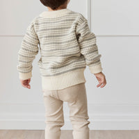 Organic Cotton Modal Everyday Legging - Biscuit Marle Childrens Legging from Jamie Kay Australia