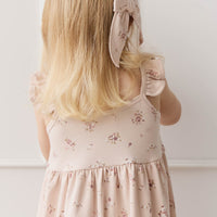 Organic Cotton Gracelyn Dress - Petite Fleur Soft Peony Childrens Dress from Jamie Kay Australia