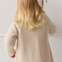 Aude Cardigan - Light Oatmeal Marle Childrens Cardigan from Jamie Kay Australia