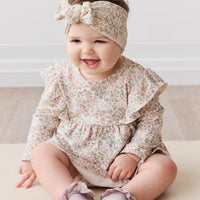 Organic Cotton Vivienne Playsuit - April Glacier Childrens Playsuit from Jamie Kay Australia