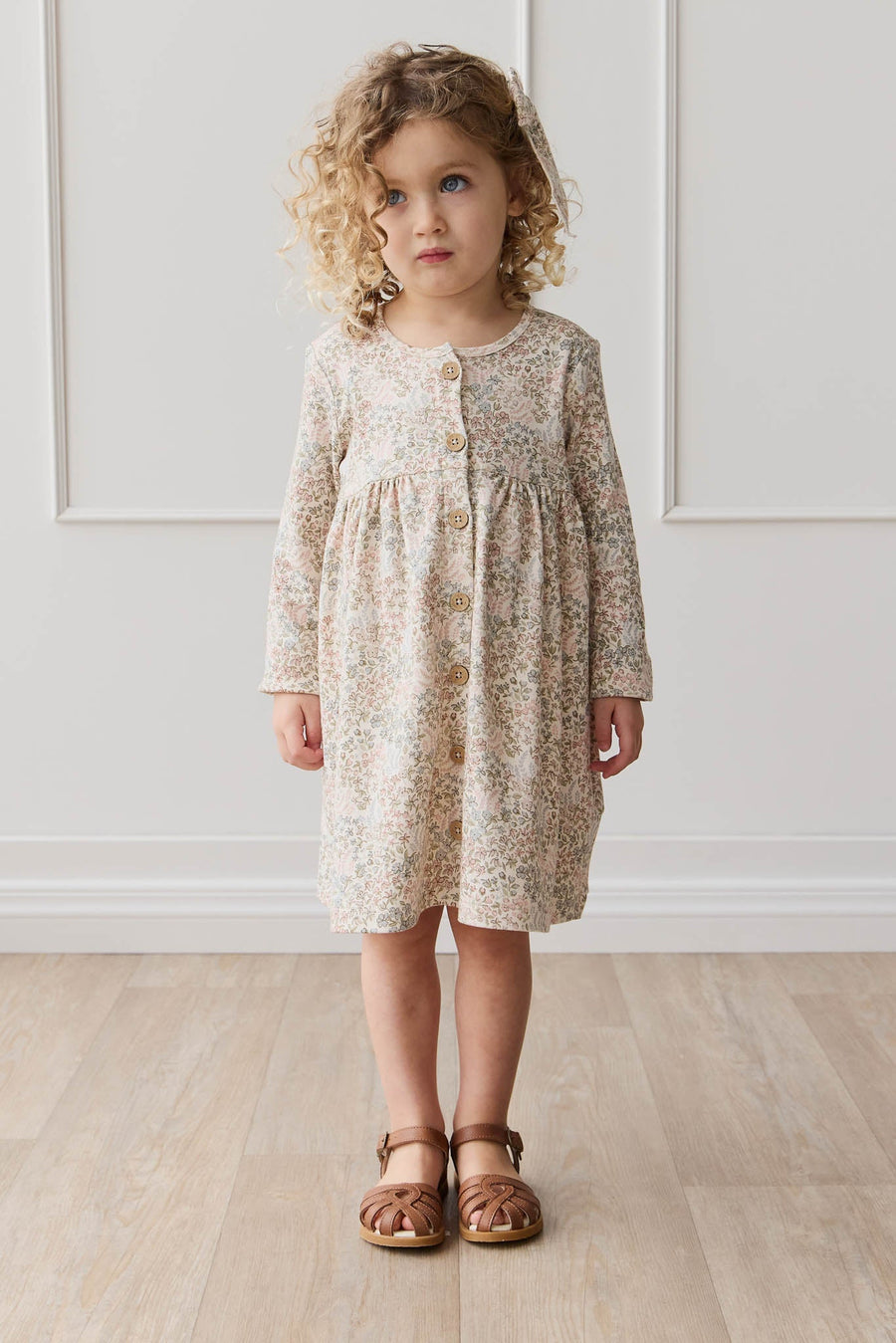 Organic Cotton Poppy Dress - April Glacier Childrens Dress from Jamie Kay Australia