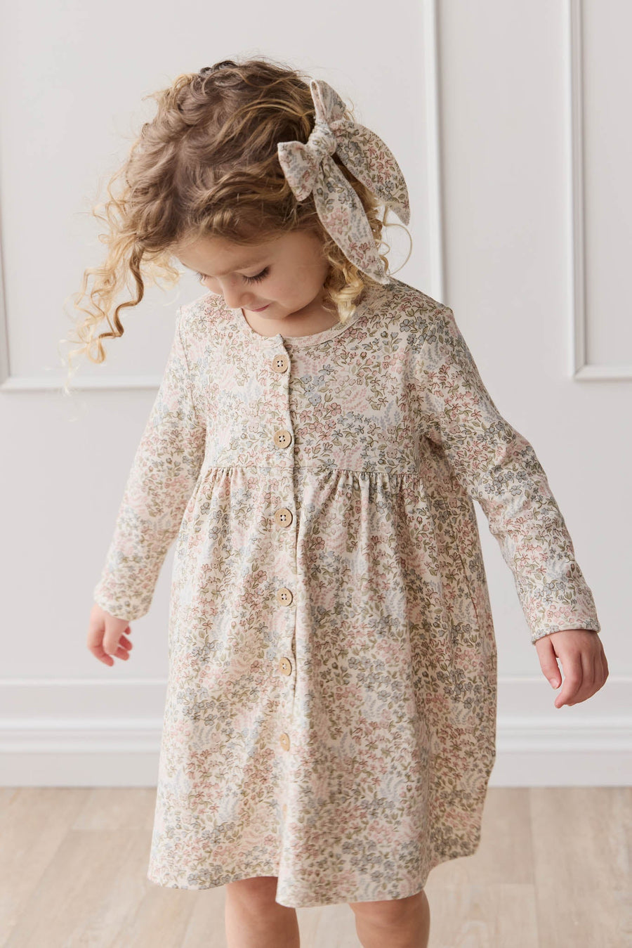 Organic Cotton Poppy Dress - April Glacier Childrens Dress from Jamie Kay Australia