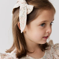 Organic Cotton Bow - April Glacier Childrens Bow from Jamie Kay Australia