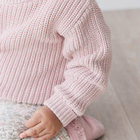 Leon Jumper - Shell Pink Childrens Jumper from Jamie Kay Australia